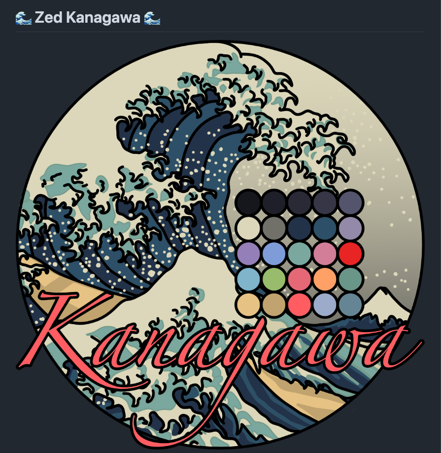 Zed Kanagawa Themes